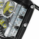 4 Inch Led Work Light Bar Side Shooter Combo White +Yellow Driving Strobe L