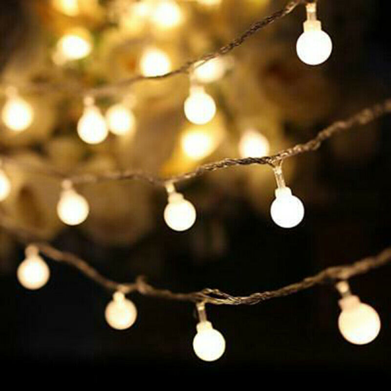 1 Set Fairy LED String Lights Christmas Round Ball Blubs Wedding Party Lamp 6M