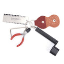 Guitar Accessories Kit Tool Set String Winder Bridge Pin Peg Puller  Ruler MO