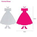 3pcs DIY Formal Dress Shape Cutting Die Scrapbooking Embossing Stencil Gift