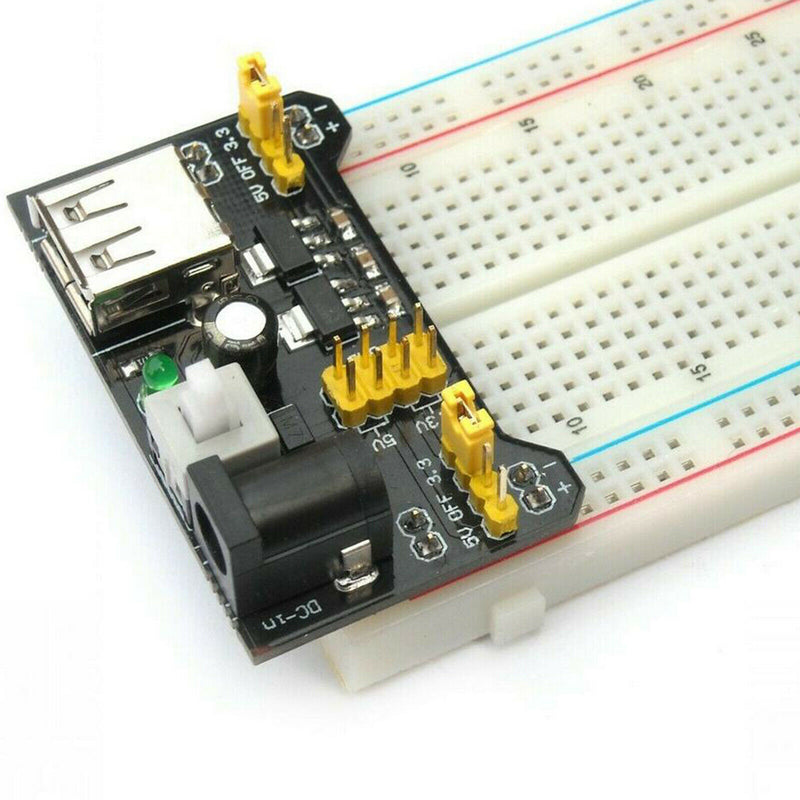 Electronic Component MB102 Breadboard Kit PSU Set FREE 2.1mm To PP3 Lead New