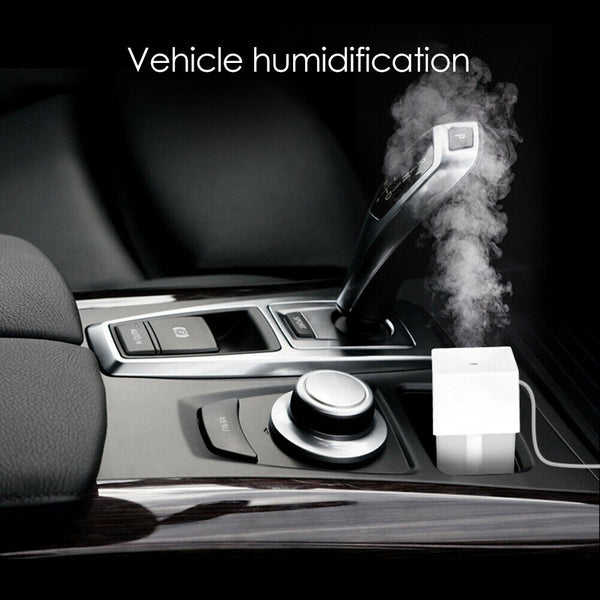 220ml Air Humidifier Essential Oil Diffuser USB Cool Mist Maker (White)