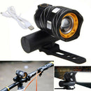 Metal Compact Rechargeable 600LM T6 LED MTB Bicycle Light Bike Front Headlight