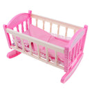Pink 29*20cm Cradle Bed with Pillow Quilt Kit for 9-11inch Reborn Baby Girl