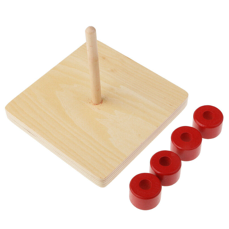 Montessori Cylindrical Vertical Dial Lantern Ring For Preschool Teaching Aid