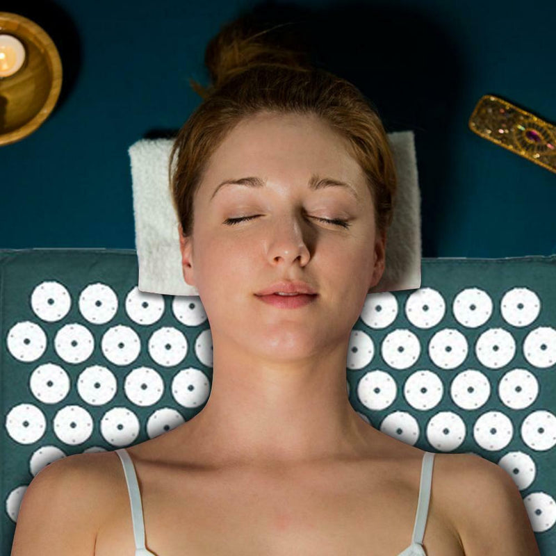 Relief Body Stress Pain Acupressure Massager Cushions Back Spike Yoga Mats A