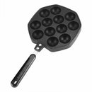 12 Cavities Aluminum Takoyaki Pan Takoyaki Maker Octopus Small Balls Baking Z2U9