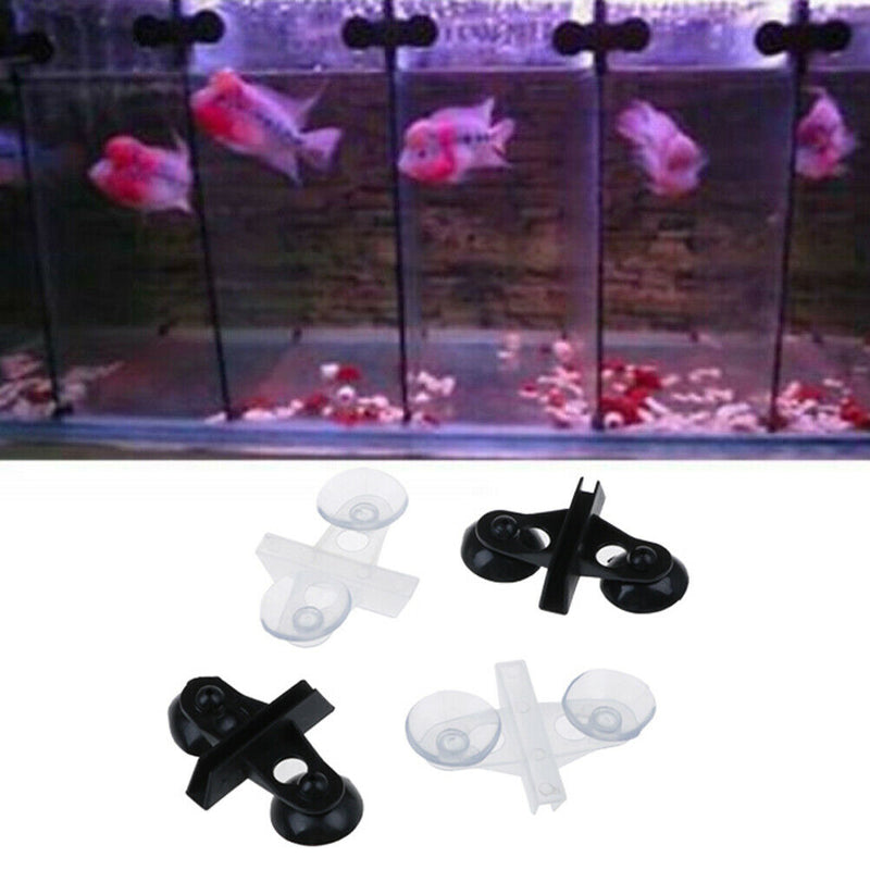 5pcs Aquarium Fish Tank Divider Suction Cup Divider Plastic Sheet Holder SME