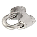 M6 1/4 Inch 304 Stainless Steel Saddle Clamps Cable Wire Rope Clips Fastene