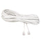 White Male 6P2C RJ11 Plug Telephone Fax Modem Line Cable, 14M for Landline  R1I2