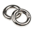 10 Pack Keychain Round Shape Zinc Alloy Snap Hook Holder for Camping Hiking,
