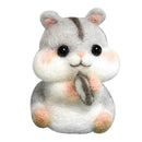 Non Finished Wool Felt Handmade Set DIY Hamster for Needle Material Bag
