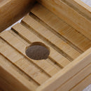 Bamboo Soap Dish Wooden Soap Tray Holder Storage Soap Rack Plate Box ContainerME