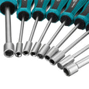 Penggong 9Pc Metal Socket Wrench Wrench Screwdriver Hex Nut Key Screwdriver K3U4