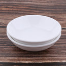 2 Pack White Professional Round Ceramic Dish Tray Bowl Lid For Electric Oil