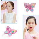 Kids Girls Cosmetic Butterfly Shaped Eye Shadows & Glosses Makeup Lip Prett W4G3
