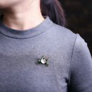 Summer Shape Brooch Green Artificial Opal Corsage Girl Kid Suit Dress Jacke B6V2
