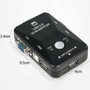 Usb 2.0 Kvm Switch 2 Port Usb Switcher 1920*1440 Vga Svga Switch Splitter B V9O4