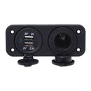Car Cigarette Lighter Socket Adapter Charger 2 USB Ports 12V For Car Auto M
