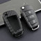 For Audi Car Auto Remote Carbon Fiber Key Case Holder Chain A1 A3 S3 Q3 Q7 TT