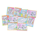 5pcs Magic Color Art Paper Coloring Cards Scraping Kids Drawing Toys M&E