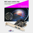 2X(Pci-E To Dual Usb3.0 Ports Expansion Card Pci Express Adapter Nec D72020