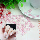 50x Women Crystal Rhinestone Decoration Flower Design DIY Manicure Nail Art Tips