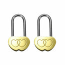 2PCS Engraved Brass Love Padlock Lock Personalised wedding anniversary Gift ZMB