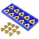 10Pcs/Set New Wnmg080404 Carbide Inserts Blades For Lathe Turning Tool Turn