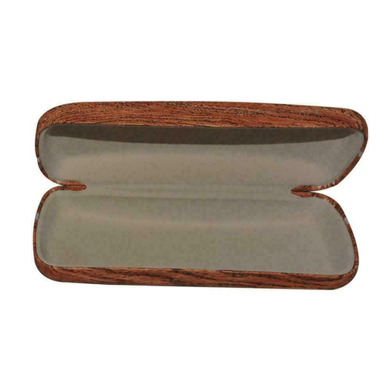 Hard Wooden Grain Spectacle Box Reading Glasses Sunglasses Storage Case T0F4