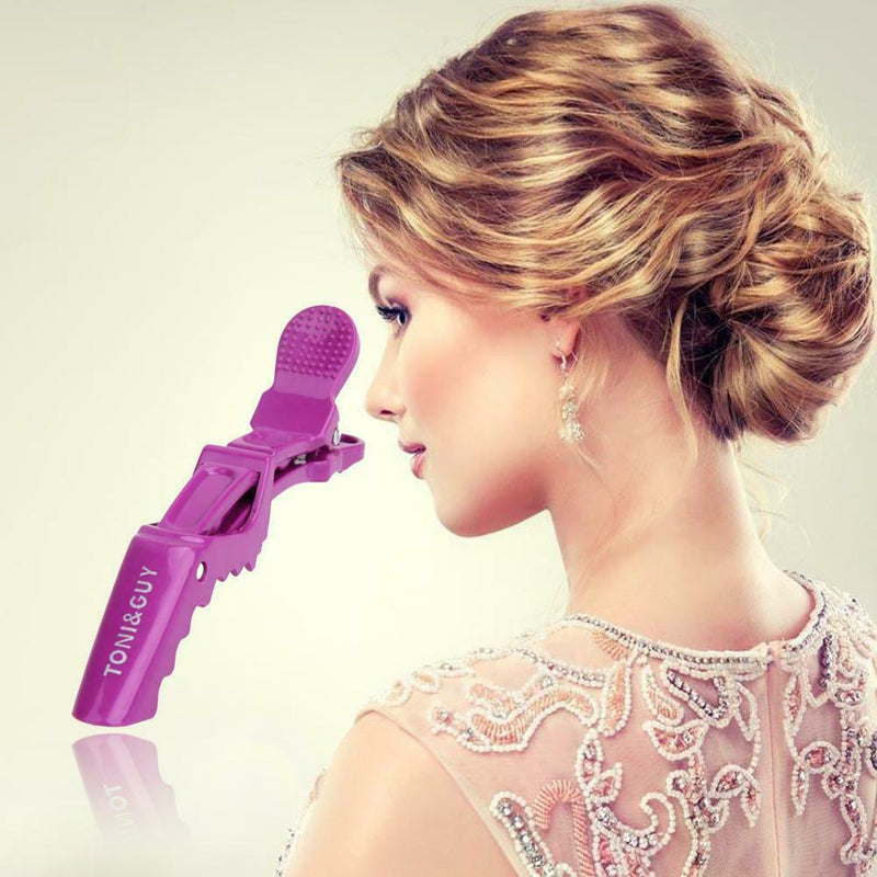 6Pcs Matte Sectioning Clips Clamps Hairdressing Salon Hair Grip Crocodile A