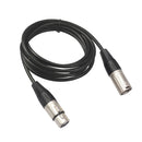 3 Pin XLR Male to Female Audio Cable Speaker Amplifier Line for Microphone Black