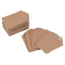 100Pcs Blank Kraft Jewelry Price Label String Price Tags With String 20m ME