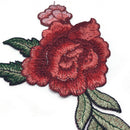 2pcs Embroidery Rose Flower Sew On Patch Badge Bag Jeans Dress Applique Craft FT