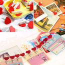 20 Pcs Wooden Red Heart Mini Clip Wood Pegs Kid Craft Party Favor Supply Gift ZO