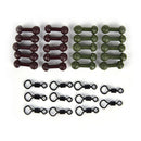 30PCS Carp fishing heli chod beads swivels rubber beads with quick change~swASE