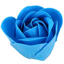 Turquoise Blue Rose Design Bathing Scented Soap Petal 6PCS D1S6