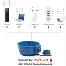 Winter Pet Dog Heating Bowl Constant Temperature Cage Hanging Water Basin  A