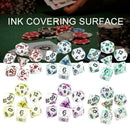 7PCS Bloody Polyhedral Dices Die For Dungeons&Dragons Games DND Board MTG G4Y8