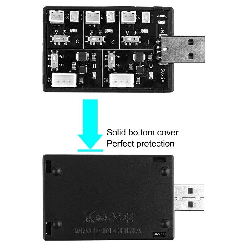 3.7V 3.8V 1S 2S LiPo LiHV Lithium Battery USB Port Charger Charging Board f V5W5