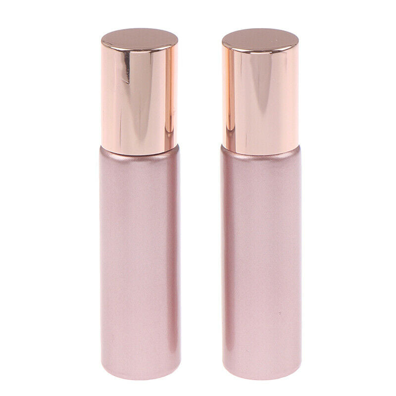10ml  Essential Oil Bottles Roll on Glass Roller Ball Refillable Empty ContaS Hn