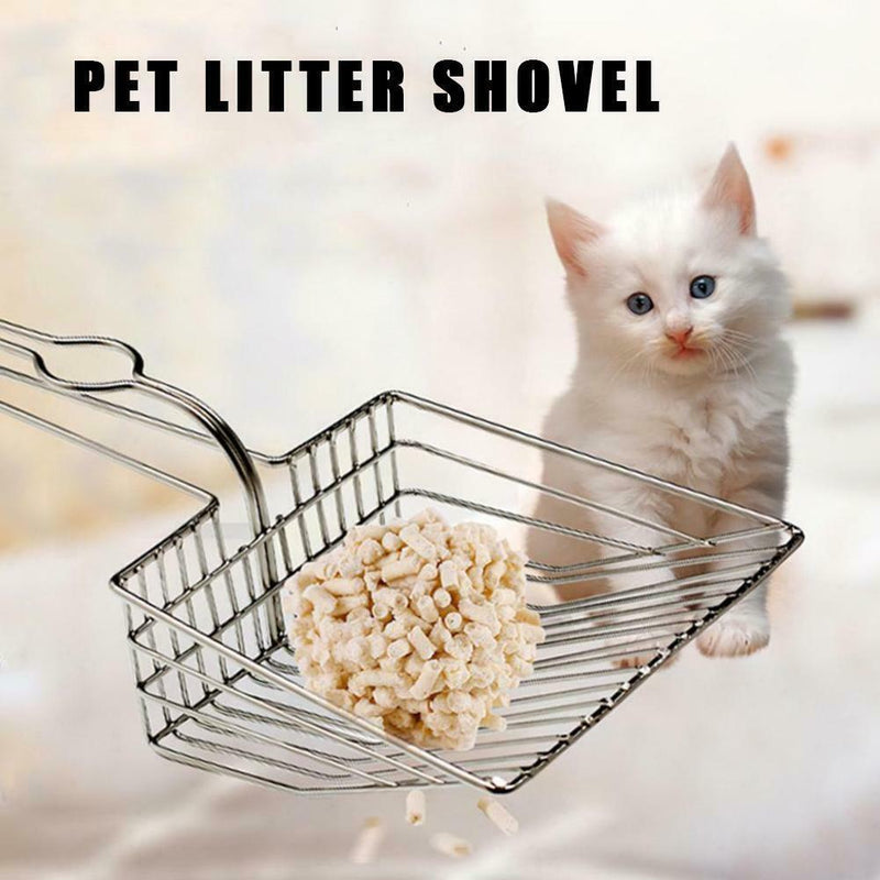 Litter Scooper Stainless Steel Saves Time & Reduces Dust Metal Craft