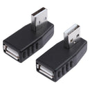 5pcs/pack Five in One 90 Degree USB 2.0 A Male to Female Adapter Connector