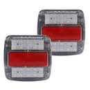 26LED Stop Rear Tail Reverse Light Indicator License Plate Lamp Truck Trailer OZ