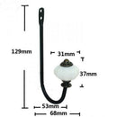 Coat Robe Clothes Hat Towel Hooks Bathroom Wall Mounted Metal Single Holder