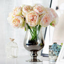 Handmade Wedding Bouquet Peony Silk Floral Bridal Hydrangea Decor Champagne