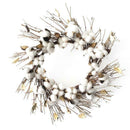 Wreath Creative Cotton Handmade Christmas Hanging Wreath Xmas Decor M2Y5
