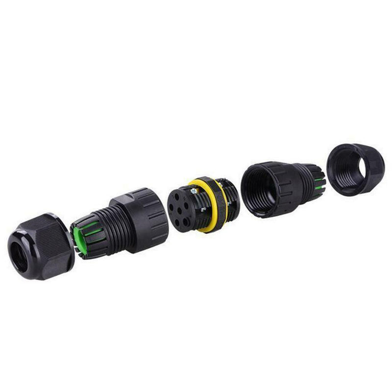 Waterproof Electrical Cable Wire 3 Pin Connector Outdoor Plug Socket 5-8.5mm