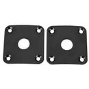 2 Pcs 35MMx35MM Metal Square Guitar Jack Plates JackPlate Cover for LP Elec V8J6