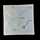 DIY Angel Wings transparent Epoxy Pendant mold Silicone Fondant Sugar Mold  Z